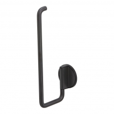 Tiger Tune Spare Toilet Roll Holder - Brushed Metal Black/Black