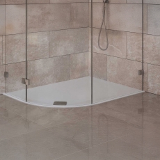 TrayMate TM25 Elementary Anti-Slip Offset Quadrant Shower Tray