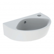 Twyford Alcona Handrinse Wall Hung Basin 360mm Wide Right Handed - 1 Tap Hole
