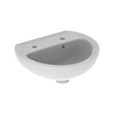 Twyford Alcona Handrinse Wall Hung Basin 450mm Wide - 2 Tap Hole