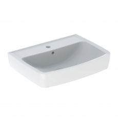 Twyford Alcona Square Wall Hung Handrinse Basin 600mm Wide - 1 Tap Hole