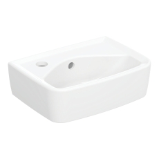 Twyford Alcona Square Wall Hung Basin 350mm Wide - 1 LH Tap Hole