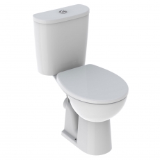 Twyford Alcona Rimless Close Coupled Pan with Push Button Cistern - Excluding Seat