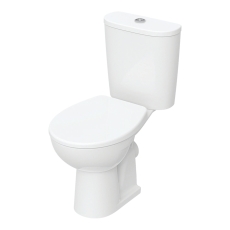 Twyford Alcona Close Coupled Toilet Push Button Cistern - Standard Seat