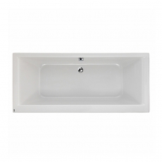 Twyford Athena Double Ended Rectangular Bath 1700mm x 750mm 0 Tap Hole