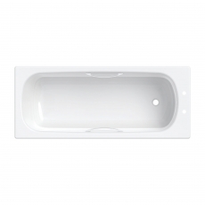 Twyford Celtic Single Ended Rectangular Bath with Twin Grips 1700mm x 700mm 2 Tap Hole