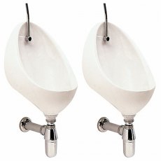 Twyford Clifton 2-Person Urinal Pack 300mm Wide - White