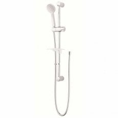 Twyford Sola Modern Slider Rail Shower Kit 650mm High with Single Function Handset - Chrome
