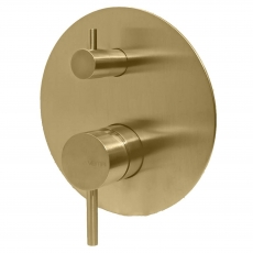 Vema Tiber Manual 2 Outlet Concealed Shower Valve with Diverter Single Handle - Brushed Brass