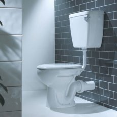 Verona Advantage Low Level Toilet Lever Cistern - Soft Close Seat