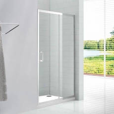 Verona Aquaglass Intro+ Sliding Shower Door 1000mm Wide - 8mm Glass