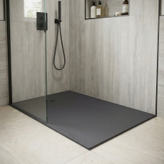 Verona Ardesia Slate Effect 24mm Rectangular Shower Tray (inc Waste)