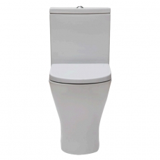 Verona Boulevard Close Coupled Toilet Push Button Cistern - Soft Close Seat