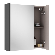 Verona Brivo 600mm 2-Door Mirrored Bathroom Cabinet