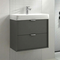 Verona Brivo 600mm 2-Drawer Wall Hung Vanity Unit with Basin
