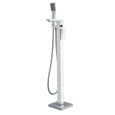 Verona Cubo Chrome Freestanding Bath Shower Mixer Tap (inc Kit)
