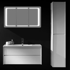 Verona Designer Line 3-Door Mirrored Bathroom Cabinet 1000mm Wide