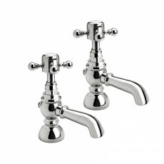 Verona Edwardian Bath Taps Pair - Chrome