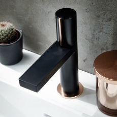Verona Galleria Matt Black Basin Mixer Tap