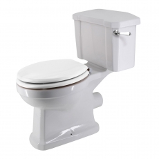 Verona Holborn Close Coupled Toilet with Lever Cistern - Soft Close Seat (Chrome Fittings)