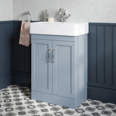 Verona Imperia 600mm Floor Standing 2-Door Vanity Unit with Basin