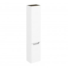 Royo Life Left Handed Wall Hung 2-Door Tall Unit 350mm Wide - Gloss White