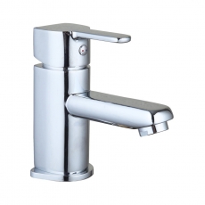 Verona Luna Mono Basin Mixer Tap with Sprung Waste - Chrome