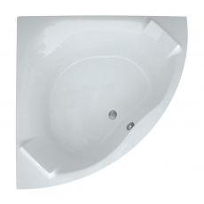 Verona Luxe Double Ended Corner Bath with Built-In Headrest 1400mm x 1400mm - 0 Tap Hole