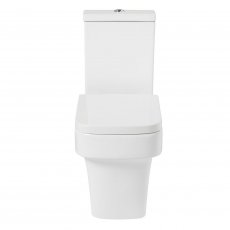 Verona Medici Flush to Wall Close Coupled Toilet with Push Button Cistern - Soft Close Seat