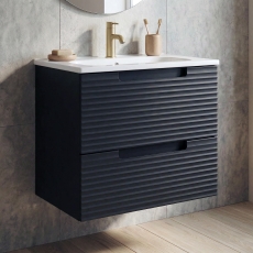 Verona Melanza 600mm Wall Hung 2-Drawer Vanity Unit with Basin