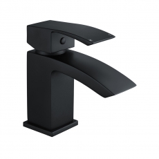 Verona Onyx Basin Mixer Tap - Matt Black