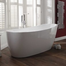 Verona Pano Freestanding Slipper Bath 1700mm x 750mm - White