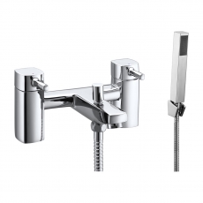 Verona Piazza Bath Shower Mixer Tap Pillar Mounted Chrome