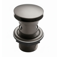 Verona Gunmetal Slotted Press Top Basin Waste
