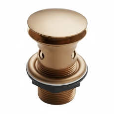 Verona Brushed Bronze Slotted Press Top Basin Waste