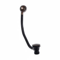 Verona Brushed Bronze Press Top Bath Waste and Overflow