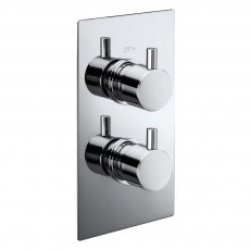 Verona Pure Concealed Thermostatic Shower Valve Dual Handle with Diverter - Chrome