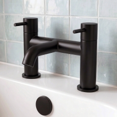Verona Rivenza Matt Black Bath Filler Tap