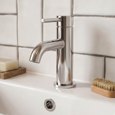 Verona Rivenza Chrome Mini Basin Mixer Tap (inc Waste)