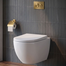 Verona Trevello Rimless Wall Hung Toilet (inc Soft Close Seat)