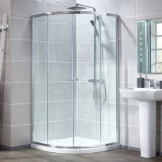 Verona Uno Quadrant Shower Enclosure with Tray - 6mm Glass
