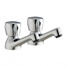 Verona Utility Bath Taps Pair Chrome