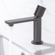 Verona Velora Gunmetal Basin Mixer Tap (inc Waste)
