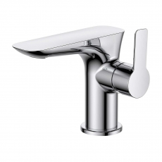 Verona Vido Mono Basin Mixer Tap with Sprung Waste - Chrome