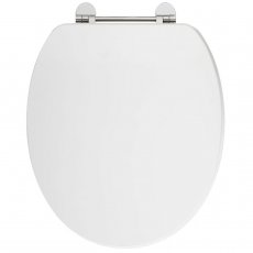 Verona Holborn Gloss White Wooden Effect Soft Close Toilet Seat
