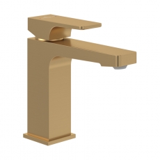 Villeroy & Boch Architectura Square Basin Mixer Tap with Pop-Up Waste - Brushed Gold