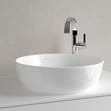 Villeroy & Boch Artis Round Sit-On Countertop Basin 430mm Diameter - 0 Tap Hole