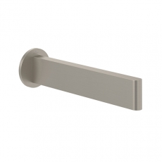 Villeroy & Boch Dawn Slim Bath Spout Wall Mounted 220mm - Brushed Nickel Matt