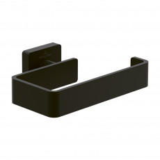 Villeroy & Boch Elements Striking Toilet Roll Holder without Cover - Matt Black