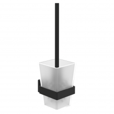 Villeroy & Boch Elements Striking Toilet Brush and Holder - Matt Black